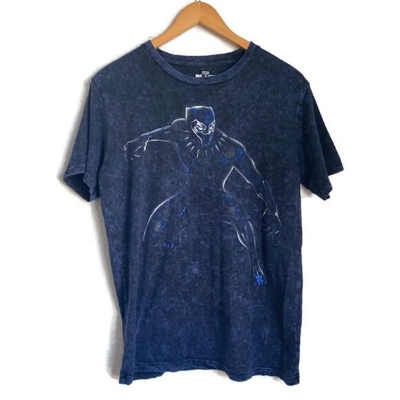 Marvel Other - Marvel Black Panther Graphic Acid Wash Tshirt Sz M